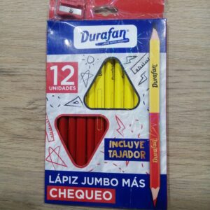 Lapiz jumbo con chequeo x 12